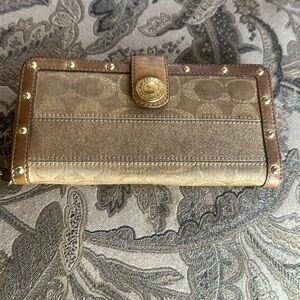 Gold Coach Wallet